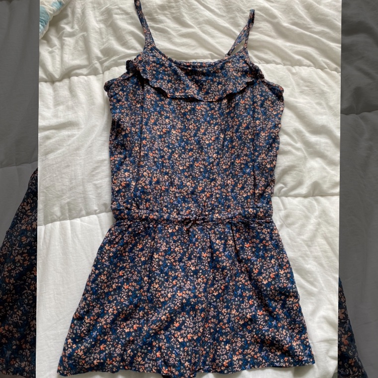 Flower Patterned Romper